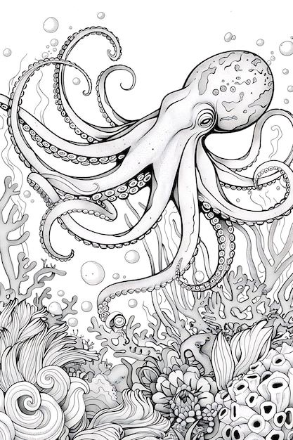 Octopus Coloring Page