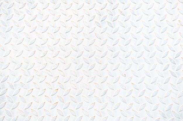Old white metal floor plate texture and background. blank copy spare.