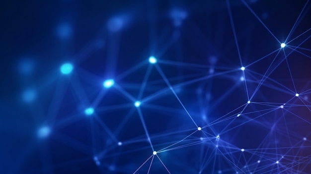 Online abstract blue connect to network background