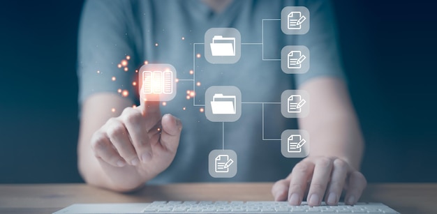 online documentation database Document Management System DMS online documentation database and process automation to efficiently manage files Corporate business technology