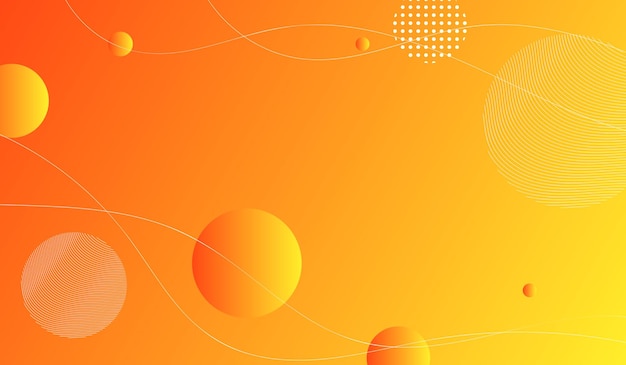 Orange gradient abstract background design use for banner template poster promotion and presentation