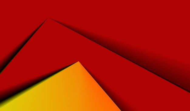 orange yellow triangle on red background