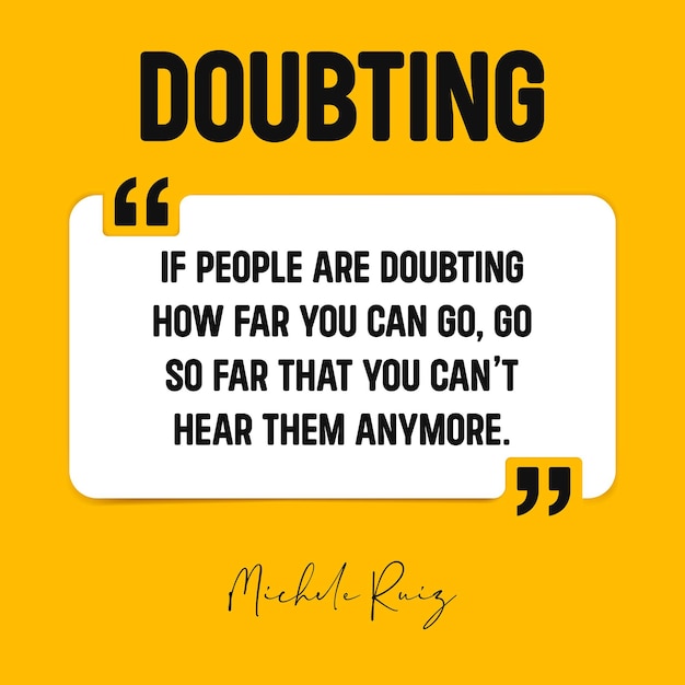 Overcoming Doubt An Inspirational Quote