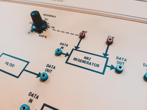 Oversigtsbillede af informationsskilt på bord