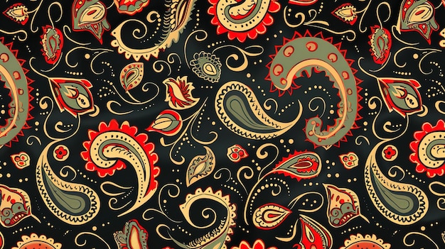 paisley pattern wallpaper