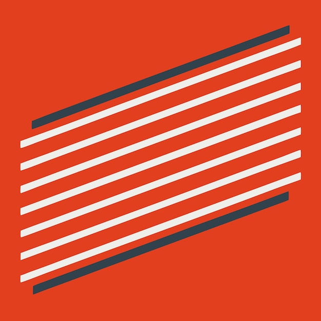 parallel lines where each line starts or ends at a slightly different point