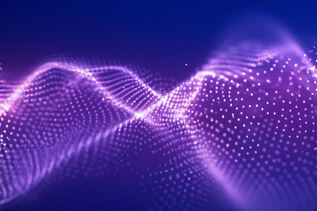 Particel Wave Color Background