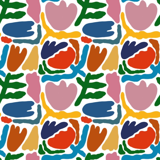 Pattern of modern exotic plants flowers For commercial use