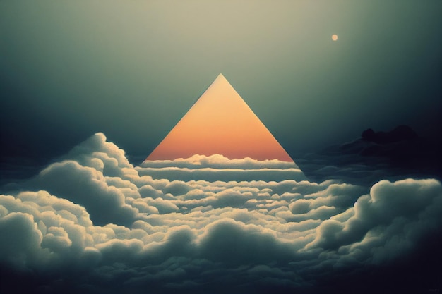 Peaceful mind abstract illustration conceptual art