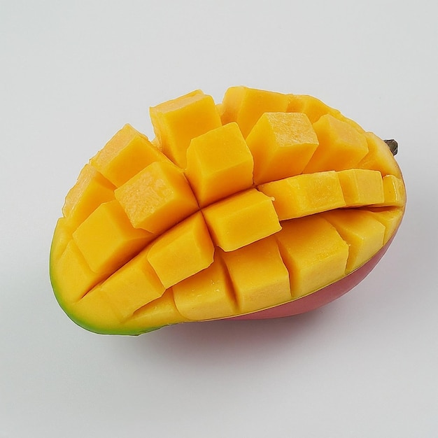 peeled fresh mango