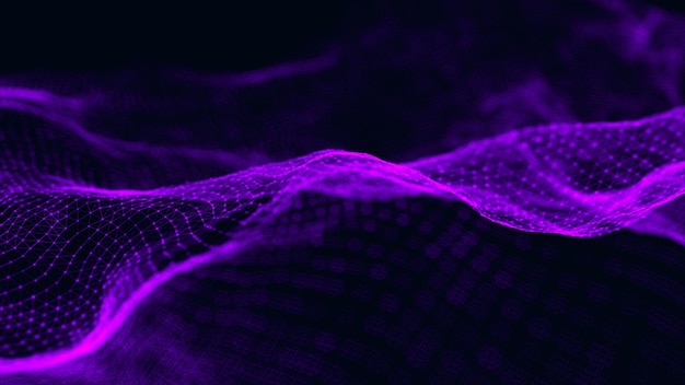 Perspektivrutnätsbakgrund Abstrakt vektor wireframe-landskap Abstrakt nätbakgrund Vektorillustration