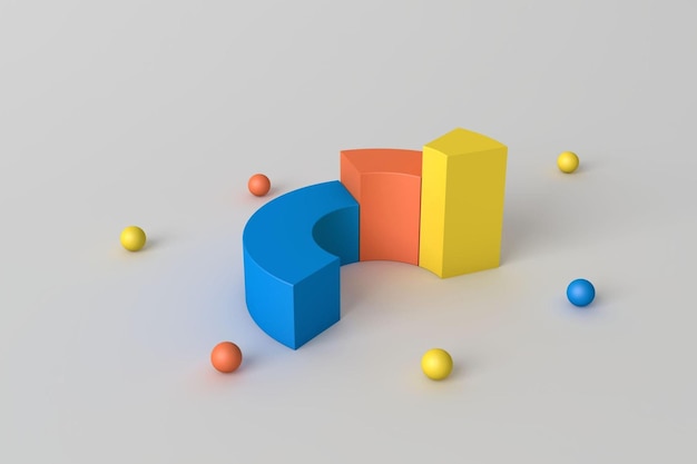 Pie chart data analytic concept