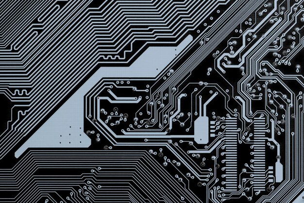 Platine on the motherboard of a computer with network connections