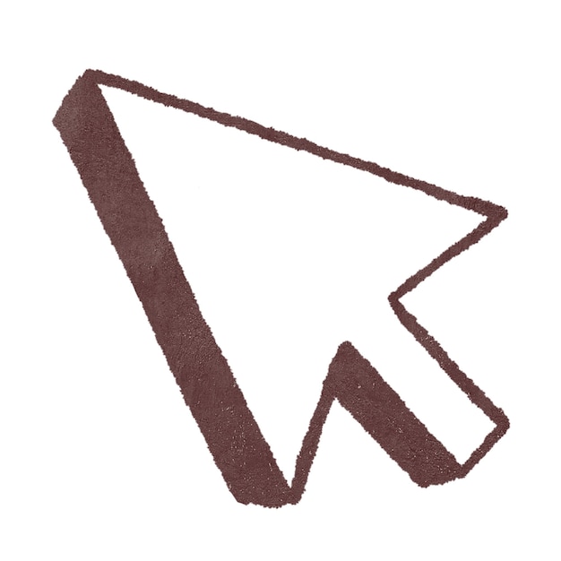 Png brown cursor arrow illustration transparent background