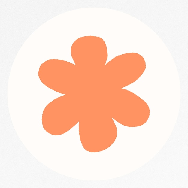 PNG flower IG story cover template transparent background