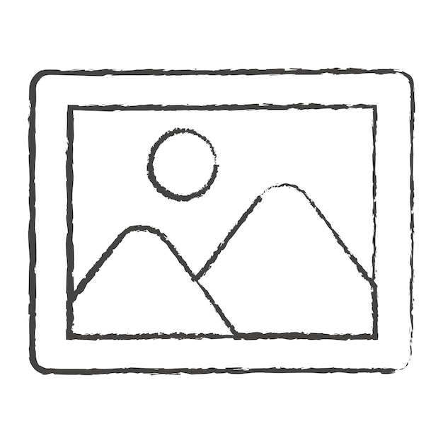PNG hvid billedgalleri doodle-ikon gennemsigtig baggrund