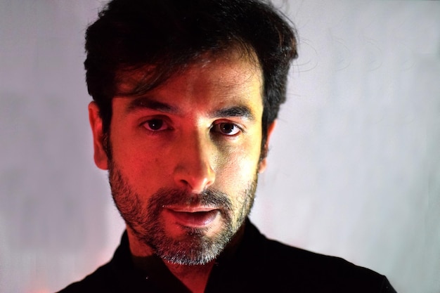portrait of mid adult man