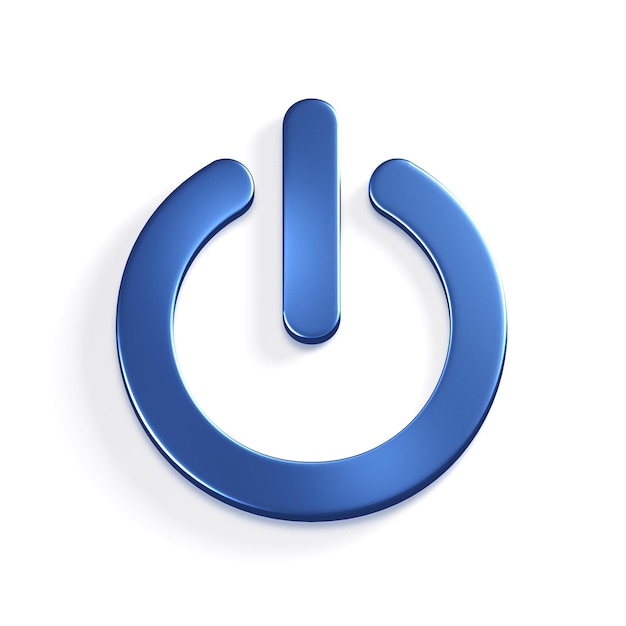Power Button Computer.Concept for a Technology Button