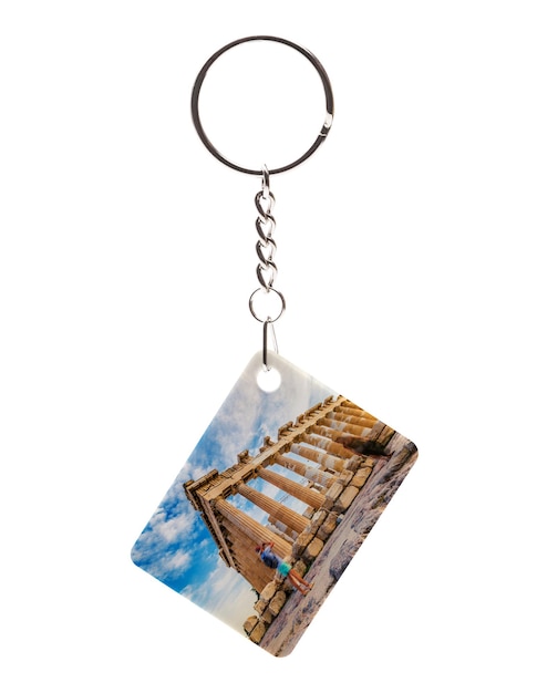 Print example on key holder with ring
