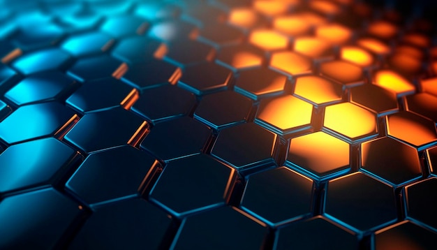 Professional hexagonal background