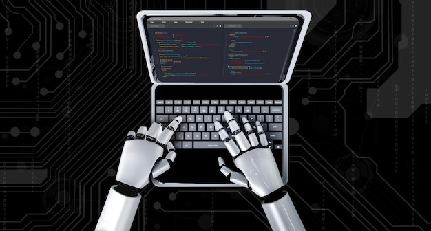 Programmering av programvaruutveckling på datorskärm för modern applikation