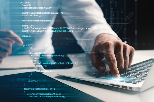 Programmers and cyber security technologies design websites and security