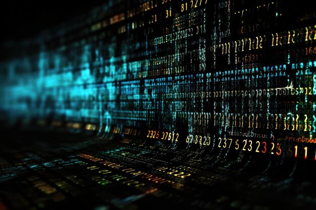 Programming code abstract technology background 3d rendering abctract Coding programming developing typing script source languages symbols project data showing in screen close up AI Generated