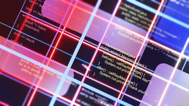 Programming for a system using a programming language.