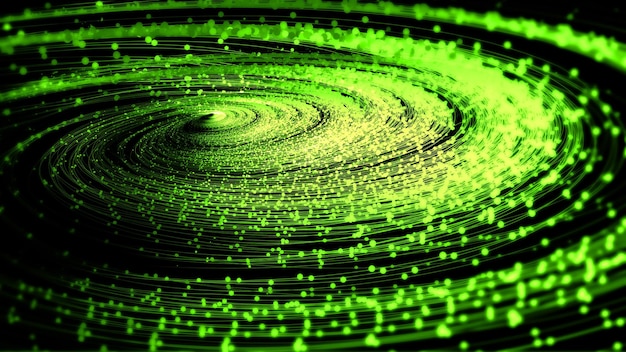 Punkt- og linjepartikel vortex big data kommunikationsteknologi baggrund