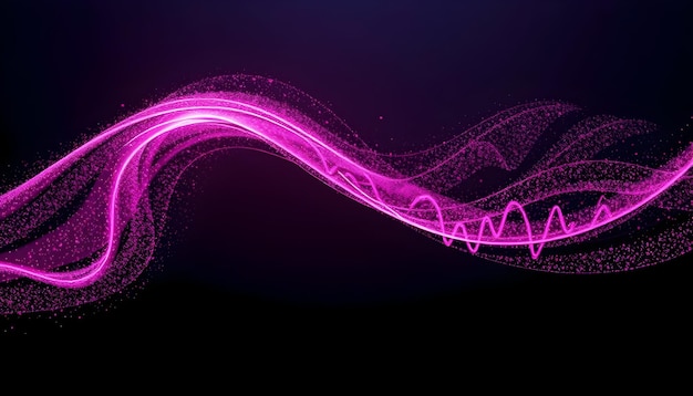 Purple Energy Wave