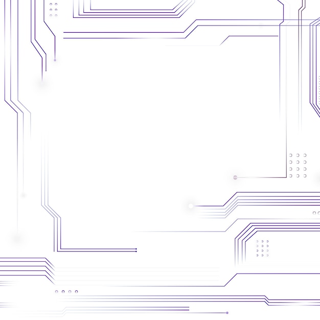 Purple futuristic networking frame png transparent digital technology background
