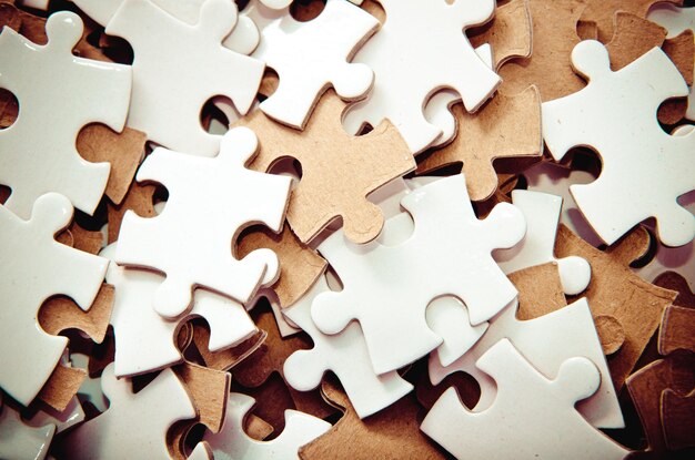 Puzzle pieces as a background
