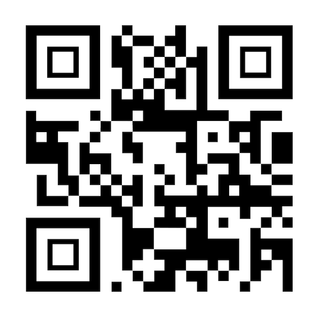 QR code scan vector Abstract barcode icon for mobile isolated on white background Encoded pattern