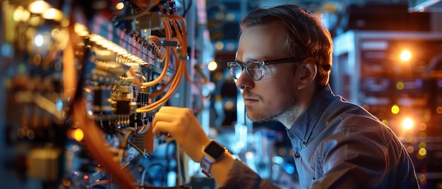 Quantum Computing Researcher in a Lab
