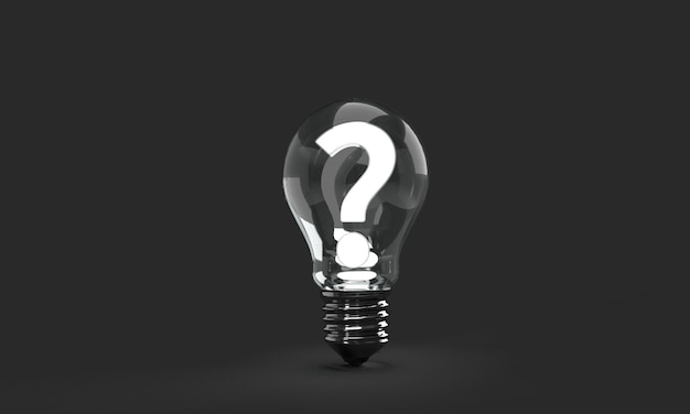 Question Mark in Lightbulb