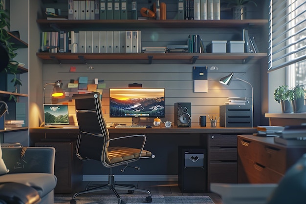 quotHome Office Bliss Illustrating the Perfect Home Officequot