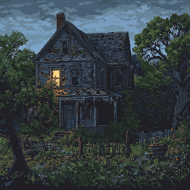 quotOminous Haunted House Scenequot
