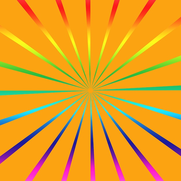Rainbow Sunburst Sunburst Pattern Sunburst Digital Paper