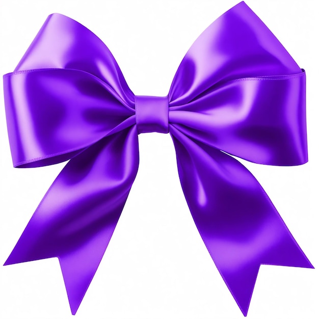Realistic blue gift bow on a white background