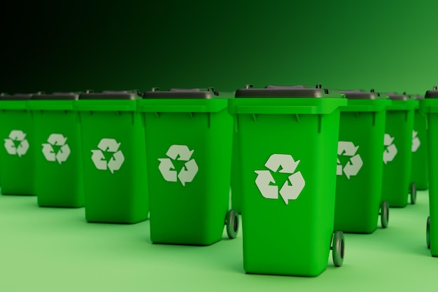 recycling of garbage and waste. preservation of the ecological situation in nature.