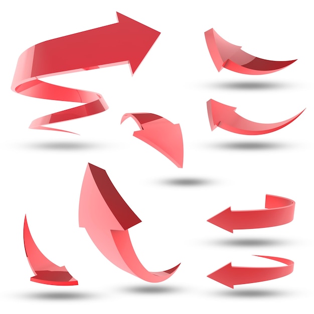 red goes any way it wants computer graphic of a collection of arrows on a white background