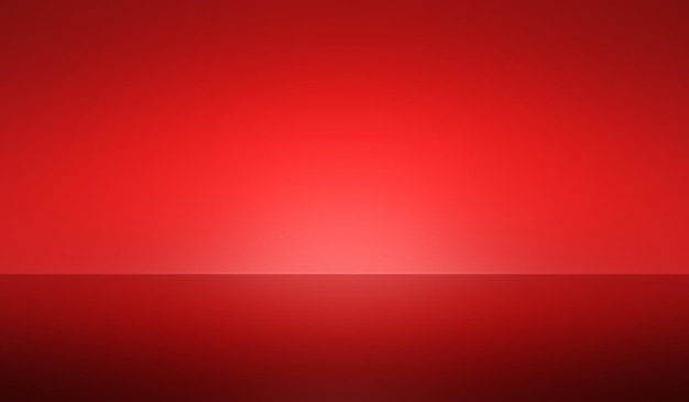 red gradient wallpaper color illustration background of bright light luxury simple room floor spotlight presentation or empty vivid product studio stage and blank christmas banner on elegant backdrop