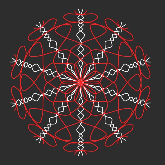 red snowflakes on a gray background seamless pattern of snowflakes christmas background happy new year