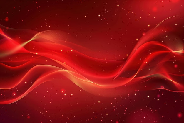 red vector background with abstract wavy shapes and glowing effects ar 32 job id acca70f18e9c45f98f529609c70ad6c3
