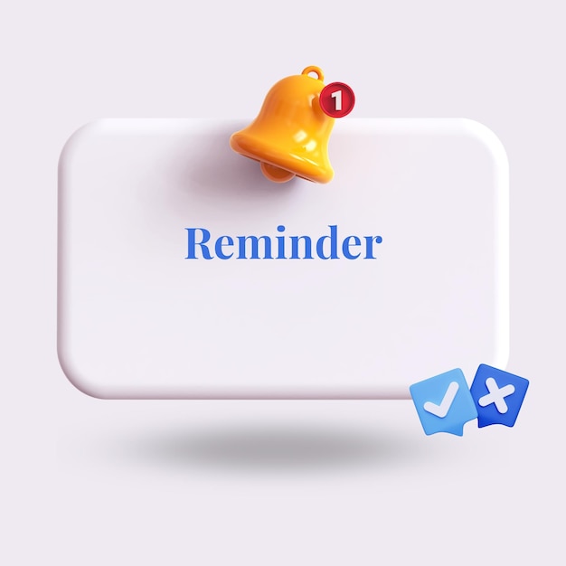 Reminder Notification Message Alert