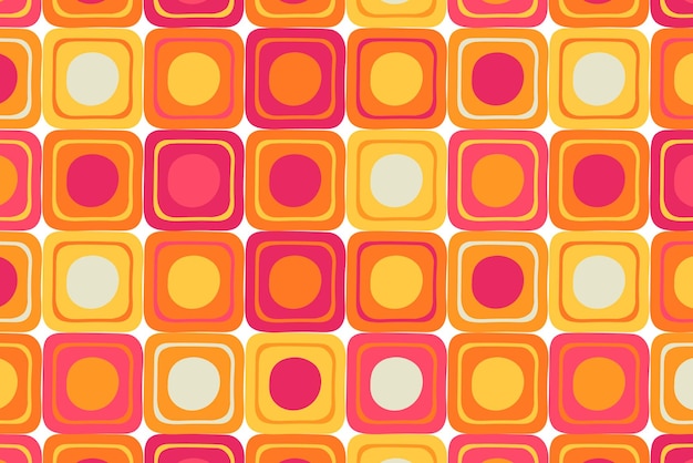 Retro png transparent background colorful abstract 60s retro design
