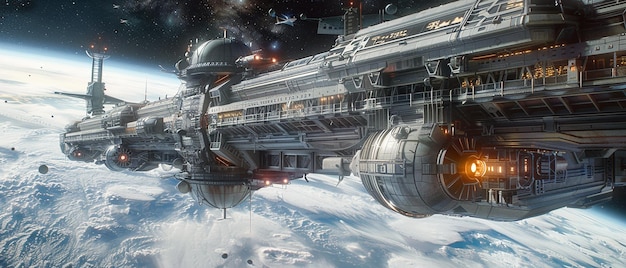 RetroFuturistic Space Station