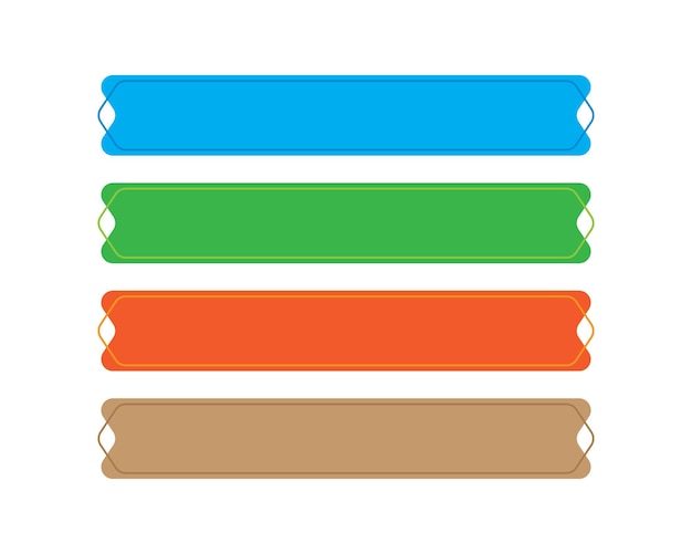 Ribbon Label Banner Vektordesign