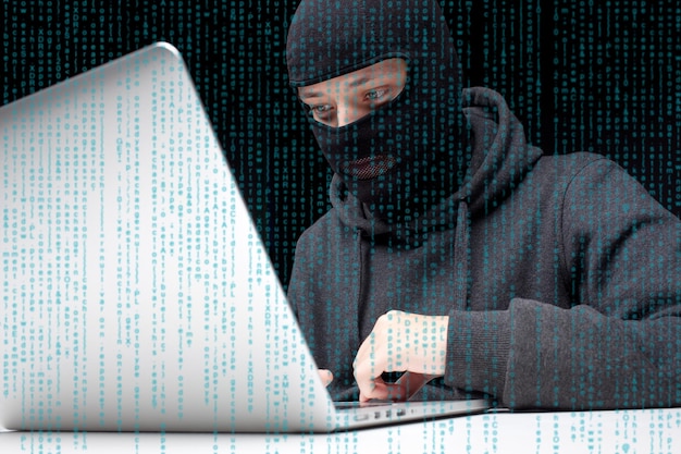 Robber breaks into computer system