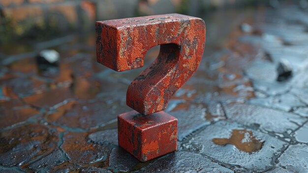 Rusty Question Mark